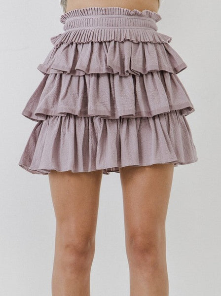 Carina Pleated Waist Mini Skirt