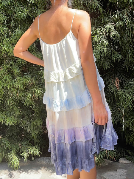 Cali Tie Dye Trapeze Mini Dress