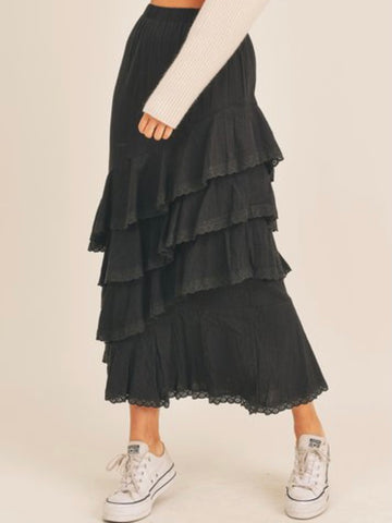 Nina Maxi Skirt Black