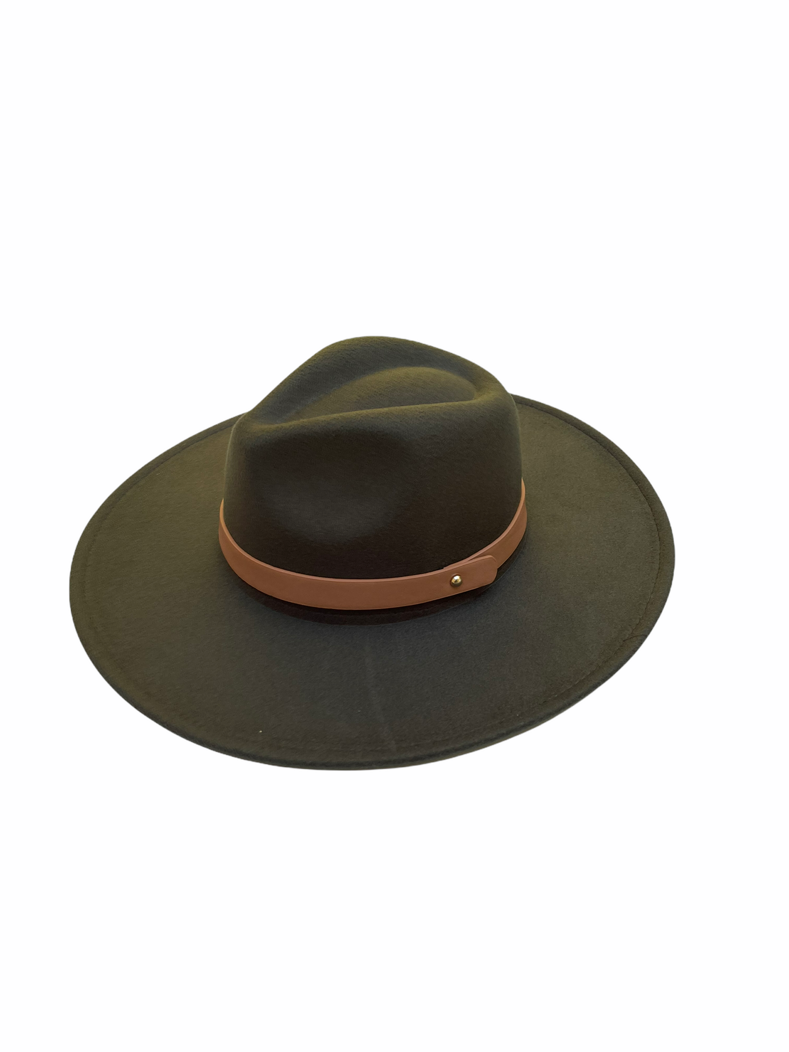 Liz Wide Brim Panama Hat Olive